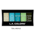 L.A. Colors – 5 Color Matte Eyeshadow Palette (Teal Argyle)