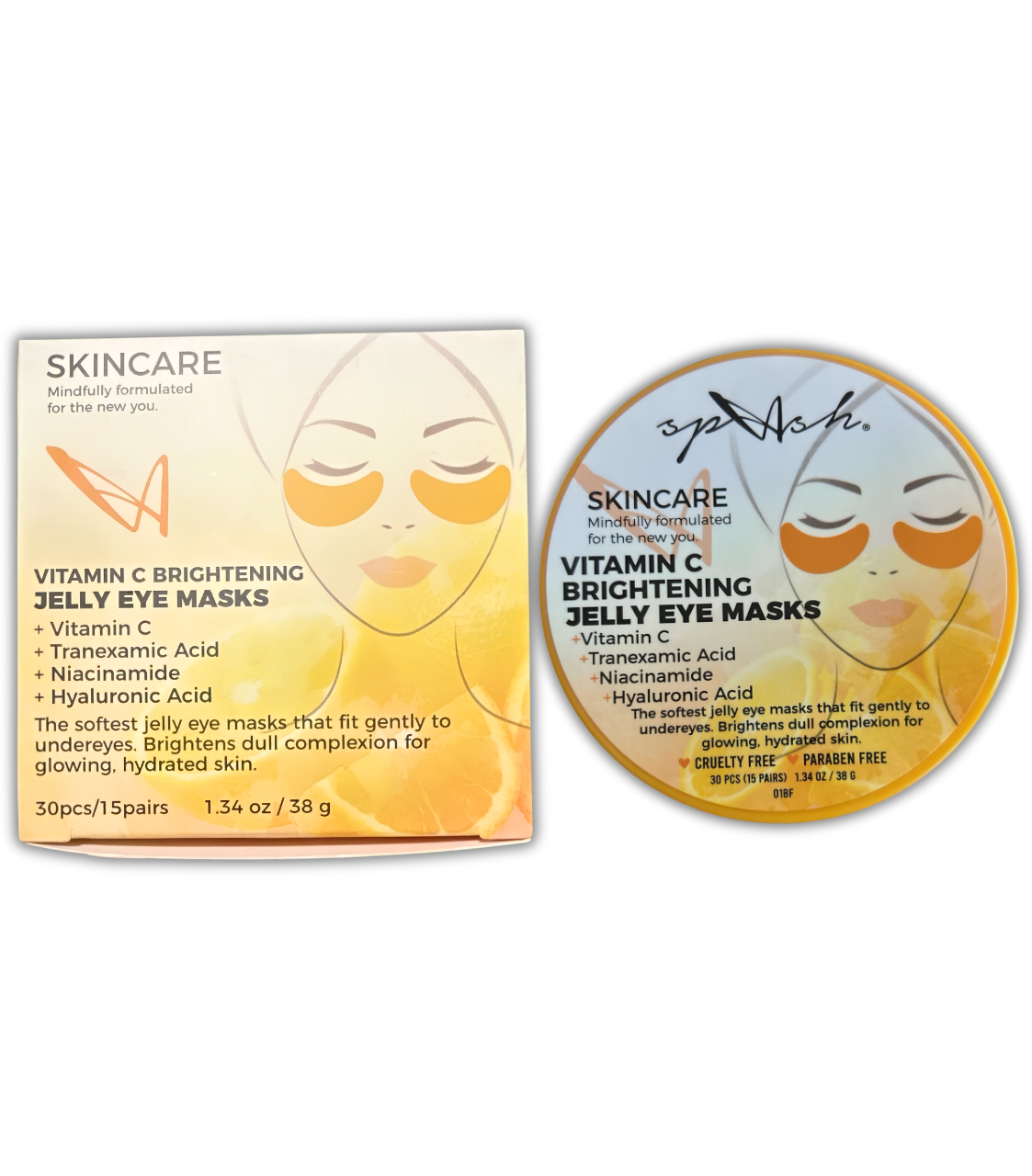 Mascarillas en gel para el contorno de ojos con Vitamina C